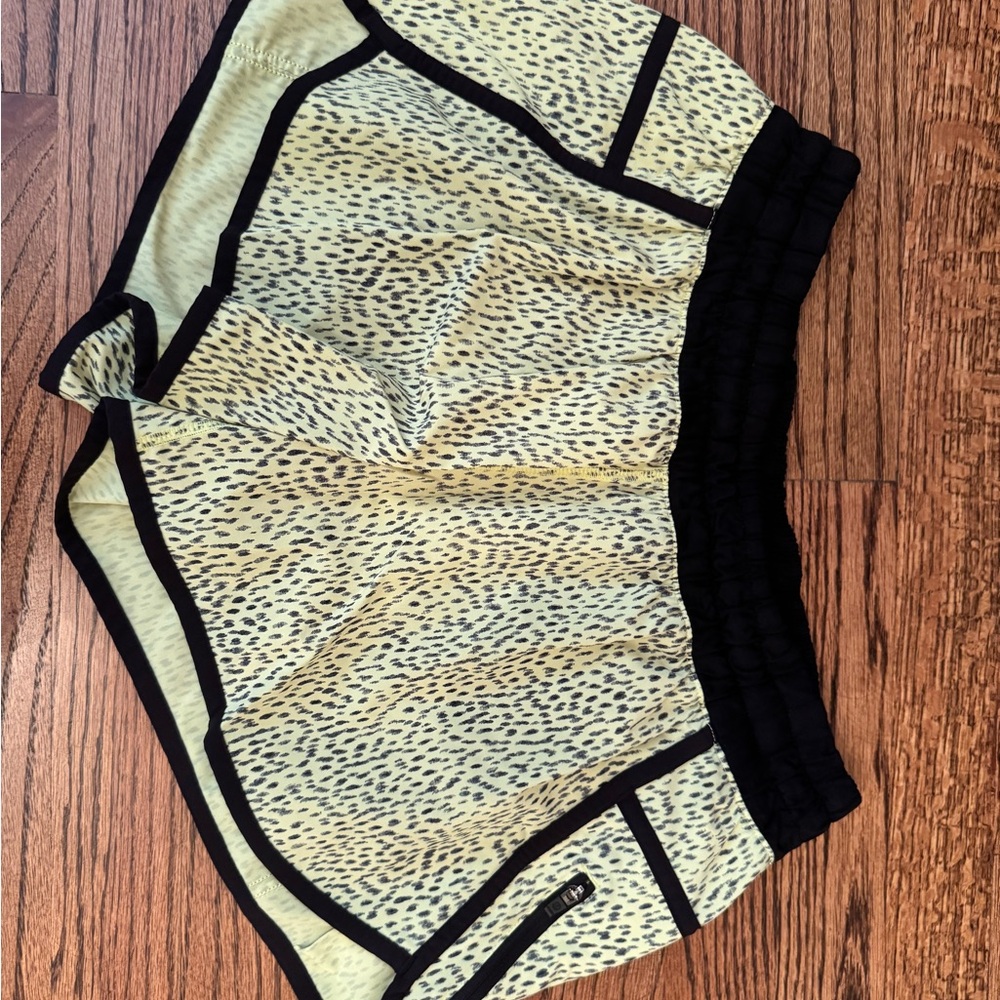 lululemon athletica Yellow and Black Athletic Shorts